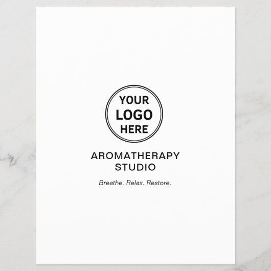 Aromatherapy Spa Custom Logo Promotional Business チラシ (裏面)