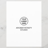 Aromatherapy Spa Logo QR Promotional Business チラシ (裏面)