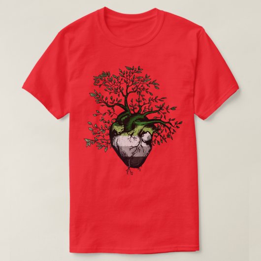 Aromcハートツリー Tシャツ (デザイン正面)