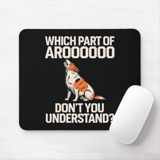 Aroooooo犬の恋人ビーグル犬のオーナーの部分 マウスパッド (マウス)