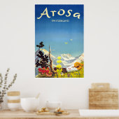 Arosa，スイス，スキー旅行ポスター ポスター (キッチン)
