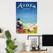 Arosa，スイス，スキー旅行ポスター ポスター (ホームオフィス)