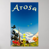 Arosa Mountains, Summer Field ポスター (正面)