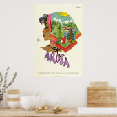 Arosa,Schweiz, Ski Travel Poster ポスター (キッチン)