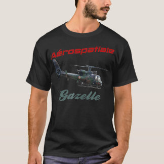 Arospatiale gazelleヘリコプターsa 341 gazelle sa34 tシャツ