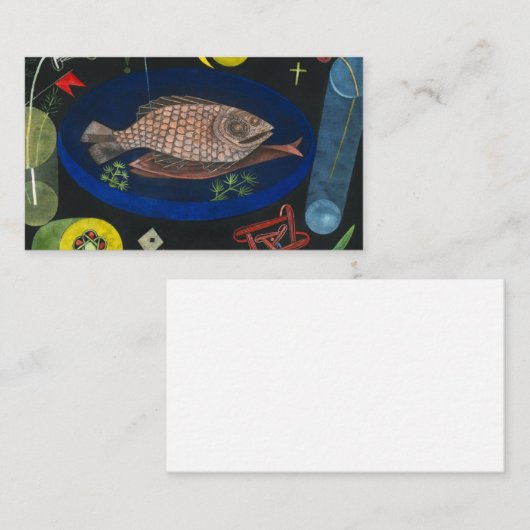 Around the Fish, 1926 by Paul Klee 名刺 (正面/裏面)