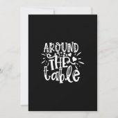 around the table 招待状 (正面)