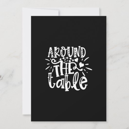 around the table 招待状 (正面)
