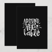 around the table 招待状 (正面/裏面)