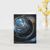 Around the World抽象芸術アートノートカード カード (黄色い花)