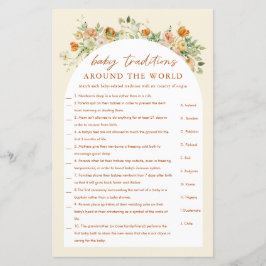 Around the World春フローラベビーシャワーゲーム