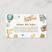 Around The World Airplane Books For Baby Shower  エンクロージャーカード (正面)