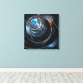 Around the World Art Quad Canvas Print キャンバスプリント (インサイチュ (ウッドフロア))