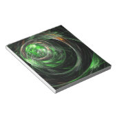 Around the World Green抽象芸術アートメモ帳 ノートパッド (アングル)