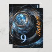 Around the World Table Numberはがき ポストカード (正面/裏面)