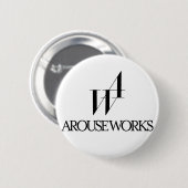 AROUSE WORKSロゴ 缶バッジ (正面&裏面)