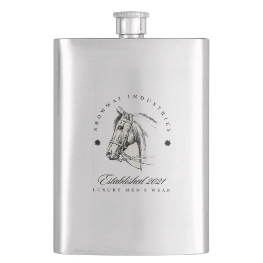 #ArowwaiIndustriesEstablished2021LuxuryMen's フラスク (正面)