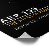 Arp 195 奇妙な銀河のアトラス ポスター (角)