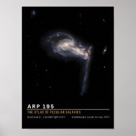 Arp 195 奇妙な銀河のアトラス ポスター