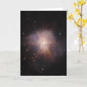Arp 220が夜空を照らす カード (黄色い花)