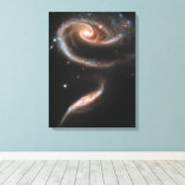 Arp 273アンドロメダの相互作用銀河系。 キャンバスプリント (インサイチュ (ウッドフロア))