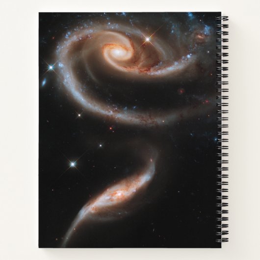 Arp 273アンドロメダの相互作用銀河系。 ノートブック (裏面)