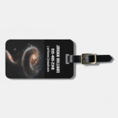 Arp 273アンドロメダの相互作用銀河系。 ラゲッジタグ (正面横)