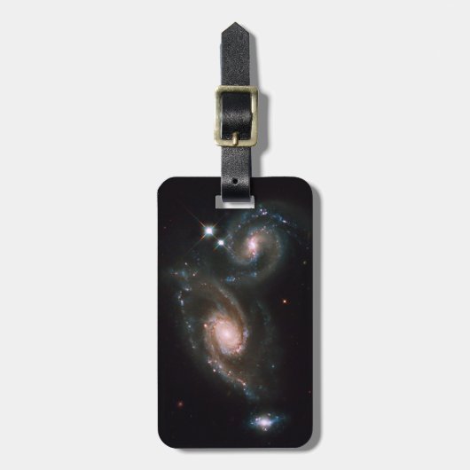 Arp 274の銀河系NASAの宇宙 ラゲッジタグ (正面縦)
