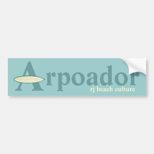 Arpoador RJビーチ文化 バンパーステッカー (正面)