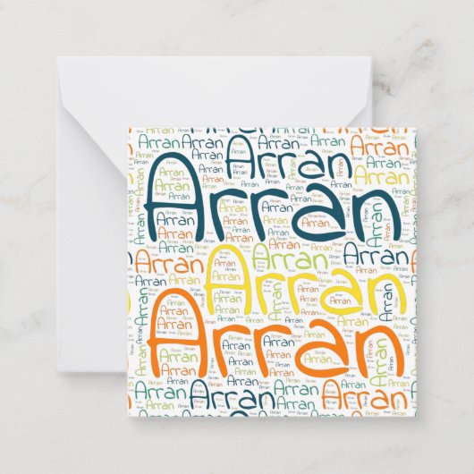 Arran ノートカード (正面)