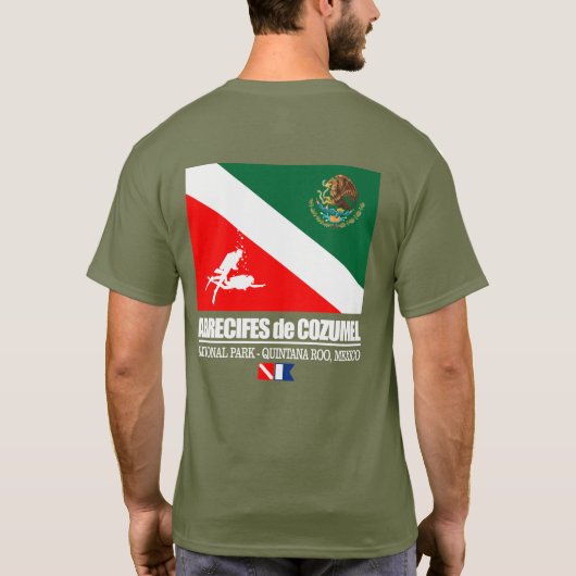 Arrecifes de Cozumel (sq) Tシャツ (裏面)