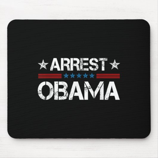Arrest Obama 2025  マウスパッド (正面)