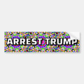 ARREST TRUMP (you may change the words) バンパーステッカー (正面)
