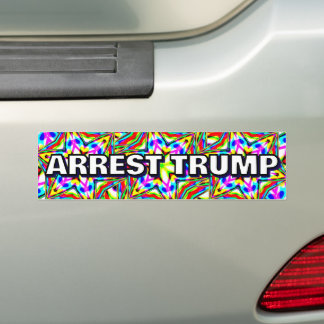 ARREST TRUMP (you may change the words) バンパーステッカー
