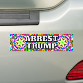 ARREST TRUMP (you may change the words) バンパーステッカー (車上)