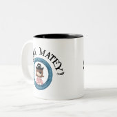 ArrghのMatey海賊女の子のマグ ツートーンマグカップ (正面左)