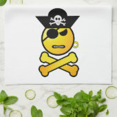 ARRGH - GRR Emoticon Pirate キッチンタオル (折り畳み)
