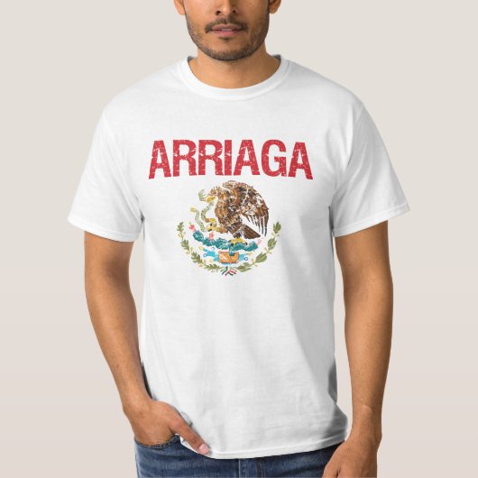 Arriagaの姓 Tシャツ (正面)