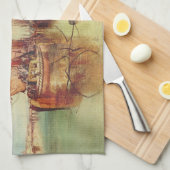 Arrival of a Packet Boat by Joseph Turner キッチンタオル (四つ折り)