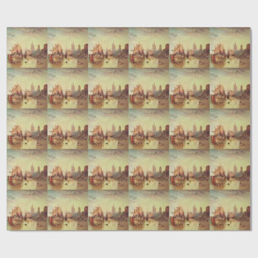 Arrival of a Packet Boat by Joseph Turner ラッピングペーパー (フラット)