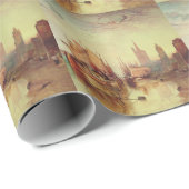 Arrival of a Packet Boat by Joseph Turner ラッピングペーパー (ロールコーナー)