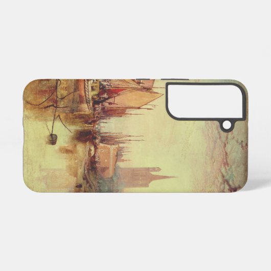 Arrival of a Packet Boat by Joseph Turner Samsung Galaxyケース (裏面横)