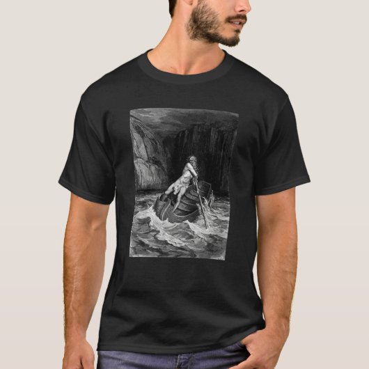 Arrival of Charon by Gustave Dore Tシャツ (正面)
