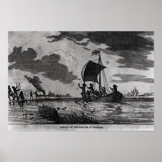 Arrival of the English at Roanoke ポスター (正面)