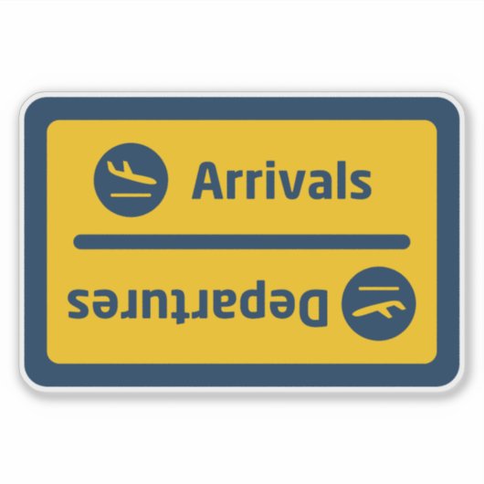 Arrivals/Departures シール (正面)