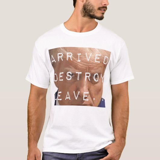 arrived destroy leave tシャツ (正面)