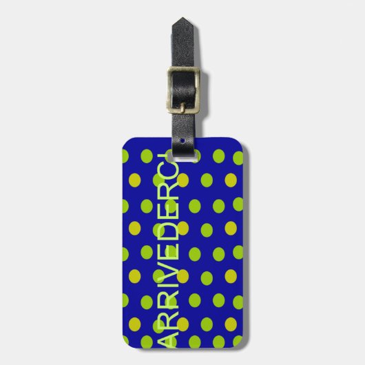 Arrivederci ラゲッジタグ (正面縦)