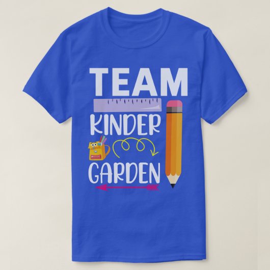 Arrnow Rule Pencil Team幼稚園学生戻る Tシャツ (デザイン正面)
