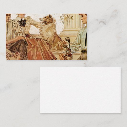 Arrow Collar advertisement, 1910 by Leyendecker 名刺 (正面/裏面)