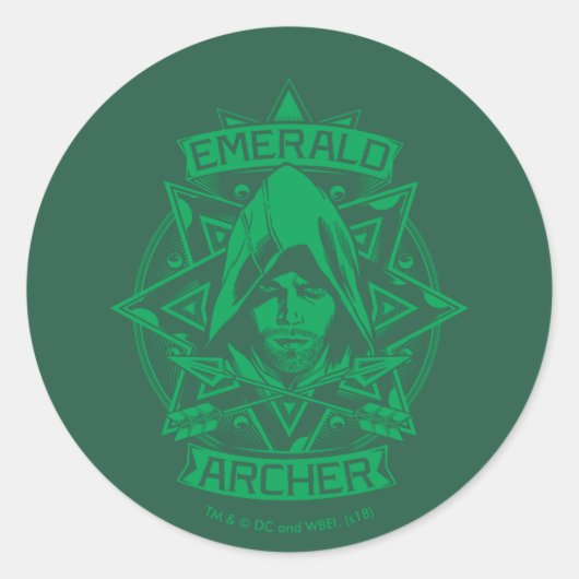 Arrow | Emerald Archer Graphic ラウンドシール (正面)